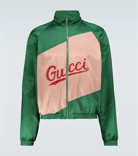 gucci cotton viscose jacket with gucci script|Gucci Coats and Jackets for Women .